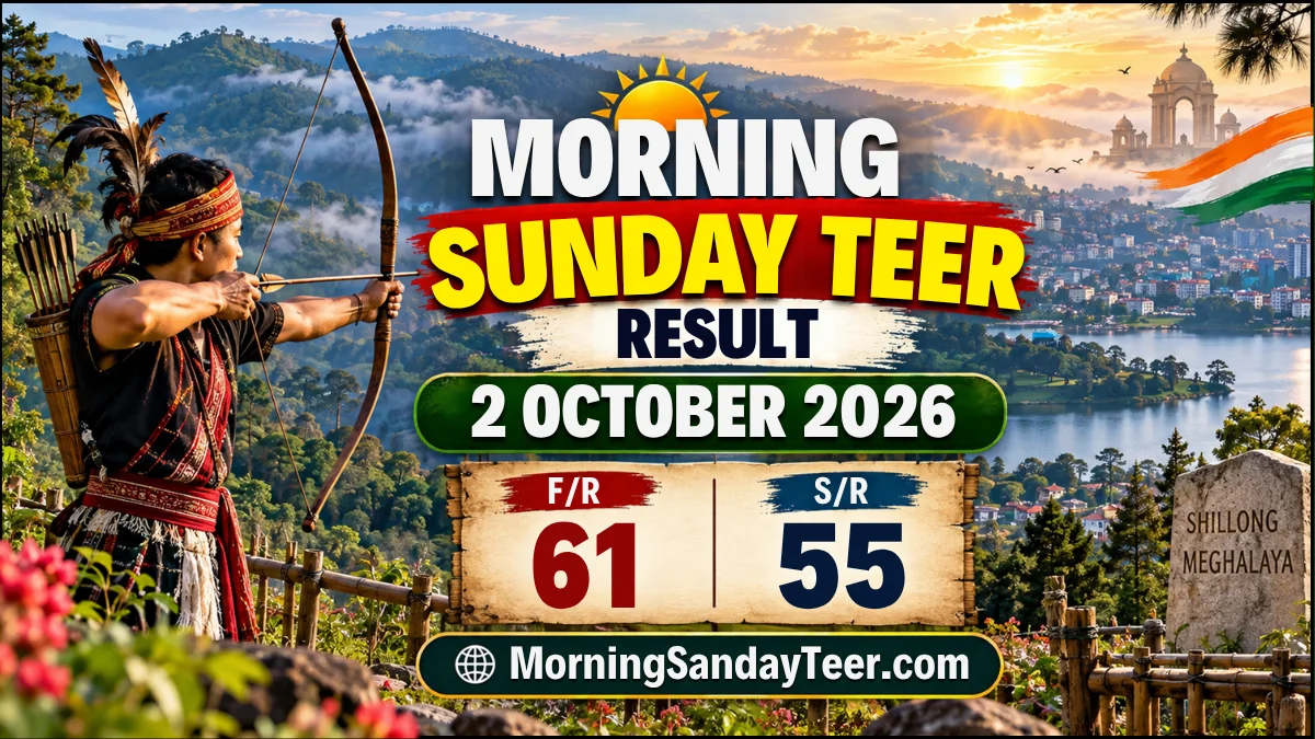 Morning Sunday Teer Result 2 October 2026 – Shillong Morning Result
